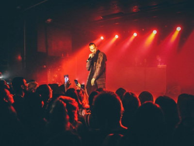 Artista en un concierto