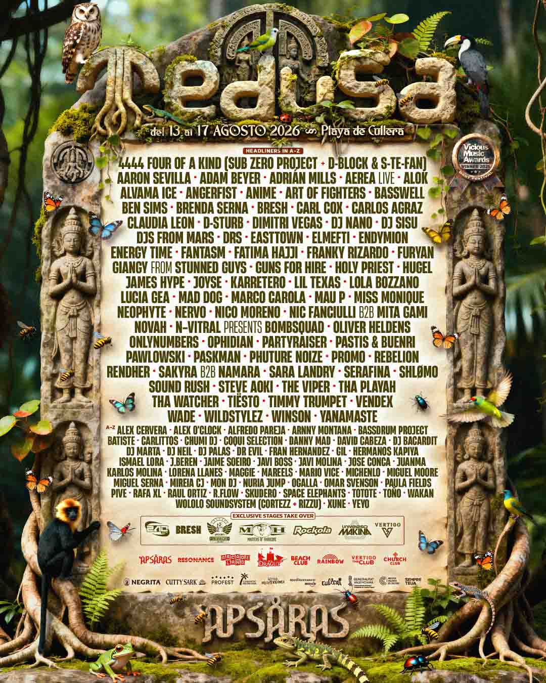 Medusa Festival 2026 Cartel con 130 artistas