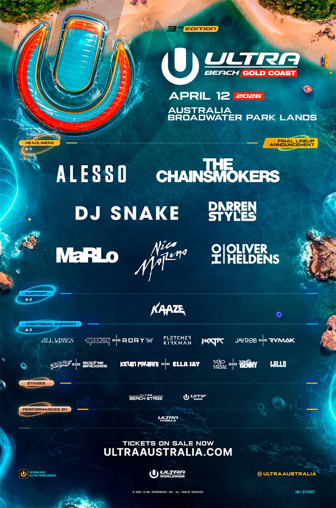 Ultra-Beach-Gold-Coast-2026-lineup
